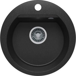 Мойка кухонная Polygran ATOL-460 чёрный 678897